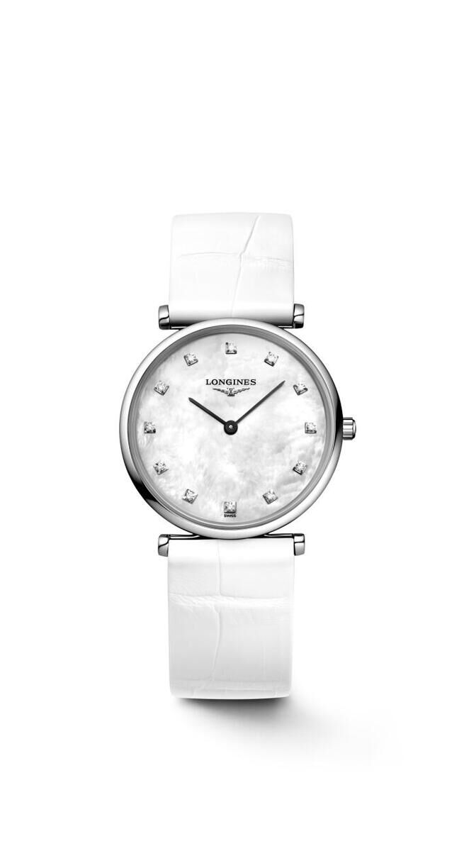 Longines La Grande Classique de Longines Mother of Pearl Dial Diamond Set Stainless Steel Womens Quartz Watch L45124870