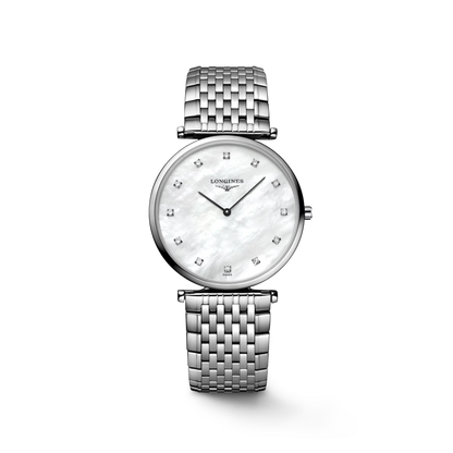 Longines La Grande Classique de Longines Mother of Pearl Dial Diamond Set Stainless Steel Womens Quartz Watch L47094886