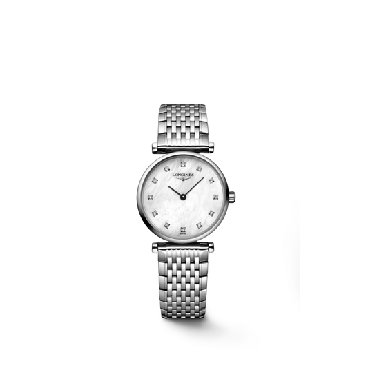 Longines La Grande Classique de Longines Mother of Pearl Diamond Set Dial Stainless Steel Womens Quartz Watch L42094876
