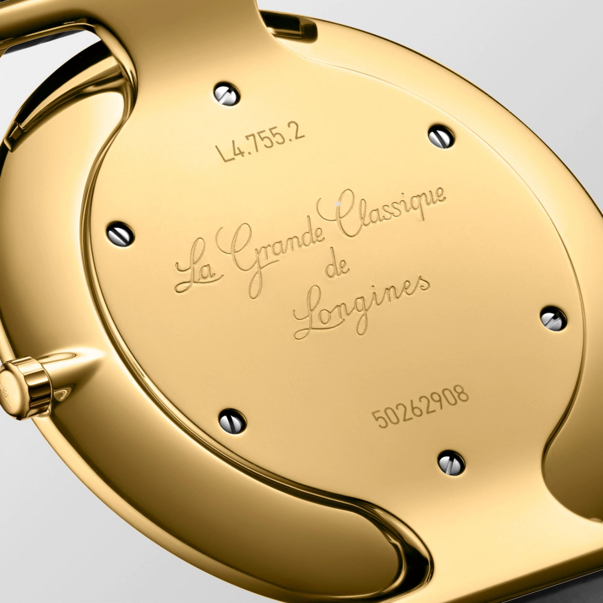 Longines La Grande Classique de Longines White Dial PVD Gold Plated Mens Quartz Watch L47552112
