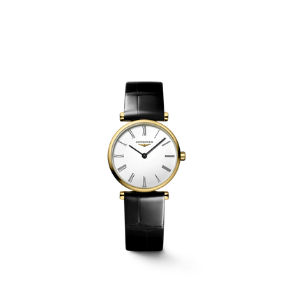 Longines La Grande Classique de Longines White Dial PVD Gold Plated Womens Quartz Watch L42092112