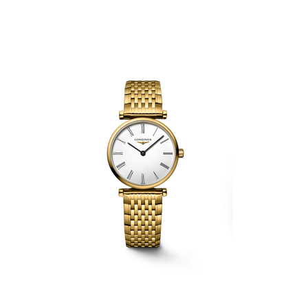 Longines La Grande Classique de Longines White Dial PVD Gold Plated Womens Quartz Watch L42092118