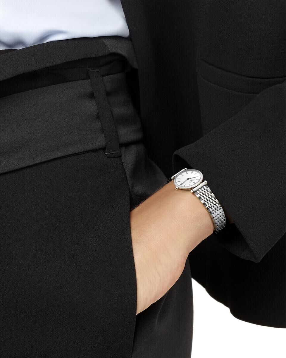 Longines La Grande Classique de Longines White Dial Stainless Steel Womens Quartz Watch L42094116