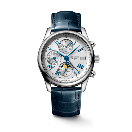 Longines Master Collection Silver Dial Moonphase Stainless Steel Mens Chronograph Watch L26734712