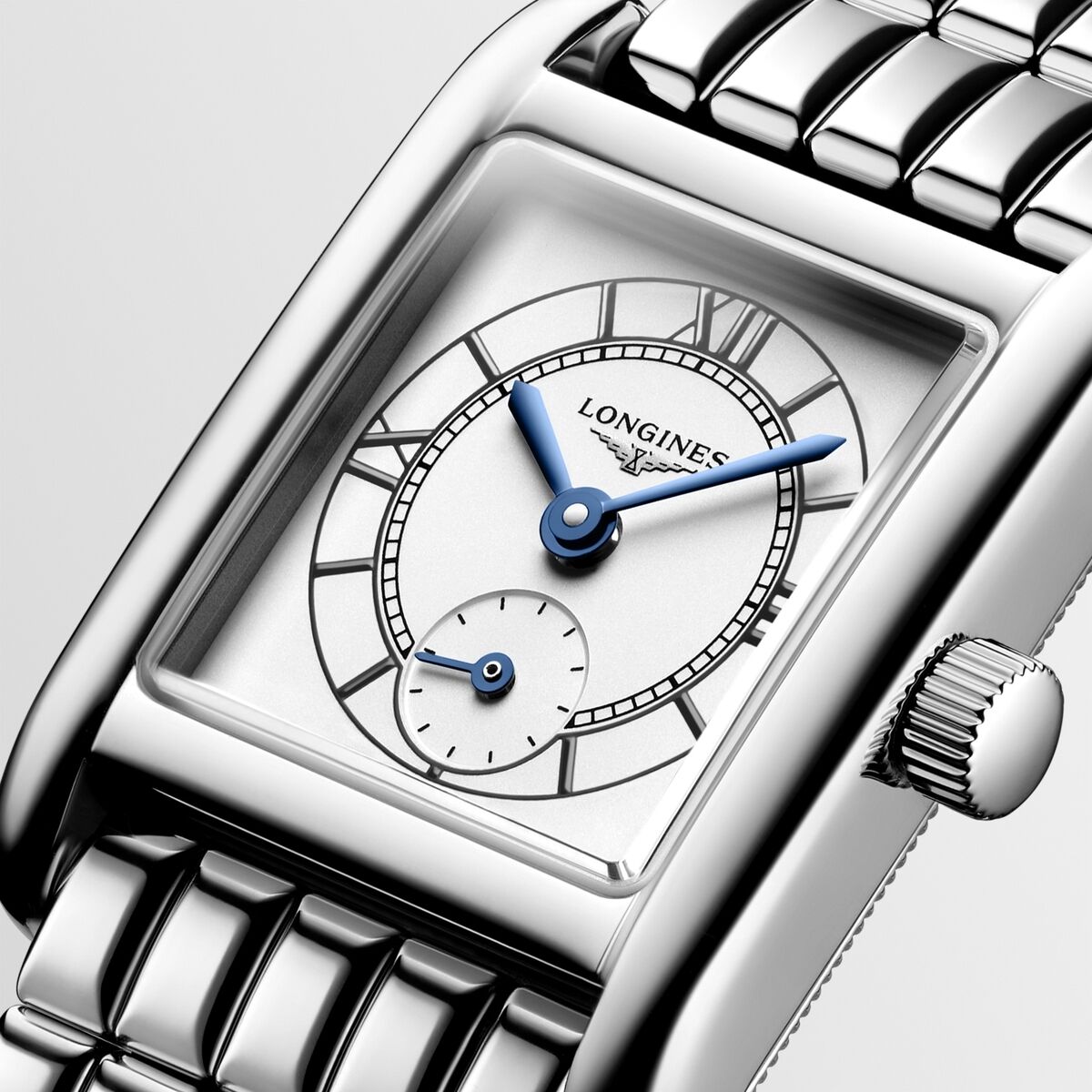 Longines Mini DolceVita Silver Dial Stainless Steel Womens Quartz Watch L52004756