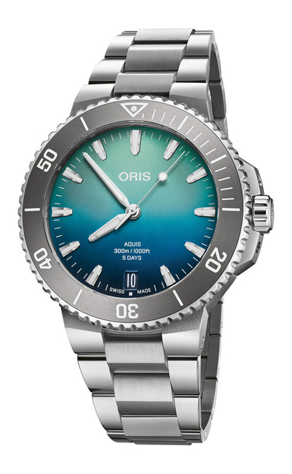 Oris Aquis Great Barrier Reef Limited Edition IV Stainless Steel Mens Watch
