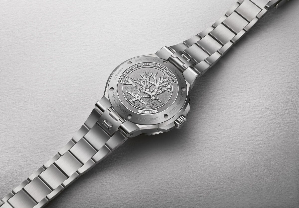 Oris Aquis Great Barrier Reef Limited Edition IV Stainless Steel Mens Watch