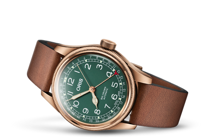 Oris Big Crown Pointer Date 80th Anniversary Edition Green Dial  Bronze Mens Watch