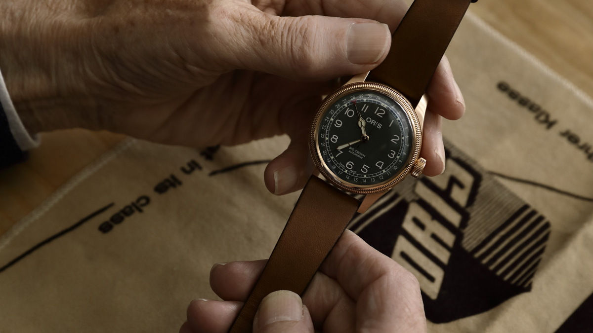 Oris Big Crown Pointer Date 80th Anniversary Edition Green Dial  Bronze Mens Watch