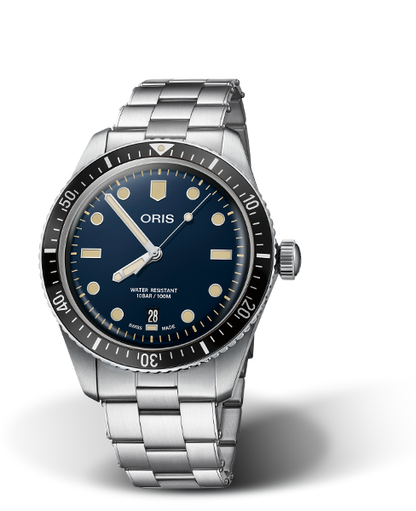 Oris Divers Sixty-Five Blue Dial Stainless Steel Mens Watch