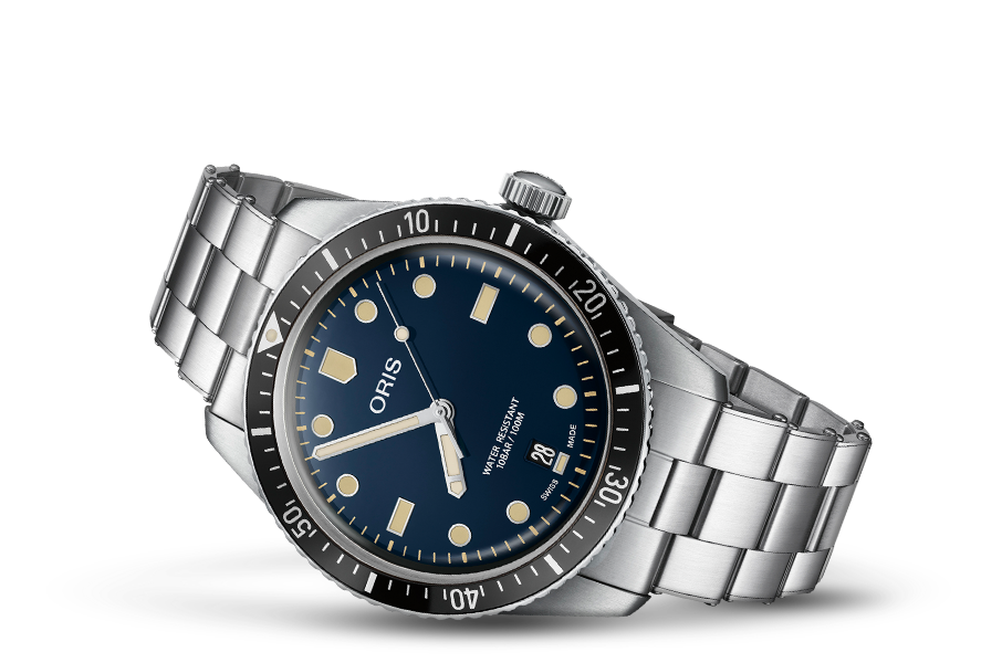 Oris Divers Sixty-Five Blue Dial Stainless Steel Mens Watch