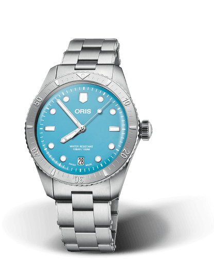 Oris Divers Sixty-Five Cotton Candy Blue Dial Stainless Steel Unisex Watch