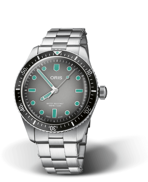 Oris Divers Sixty-Five Grey Dial Stainless Steel Mens Watch