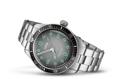 Oris Divers Sixty-Five Grey Dial Stainless Steel Mens Watch