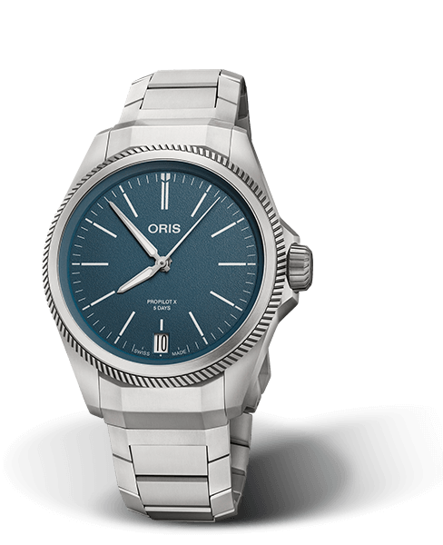 Oris ProPilot X Calibre 400 Blue Dial Titanium Mens Watch