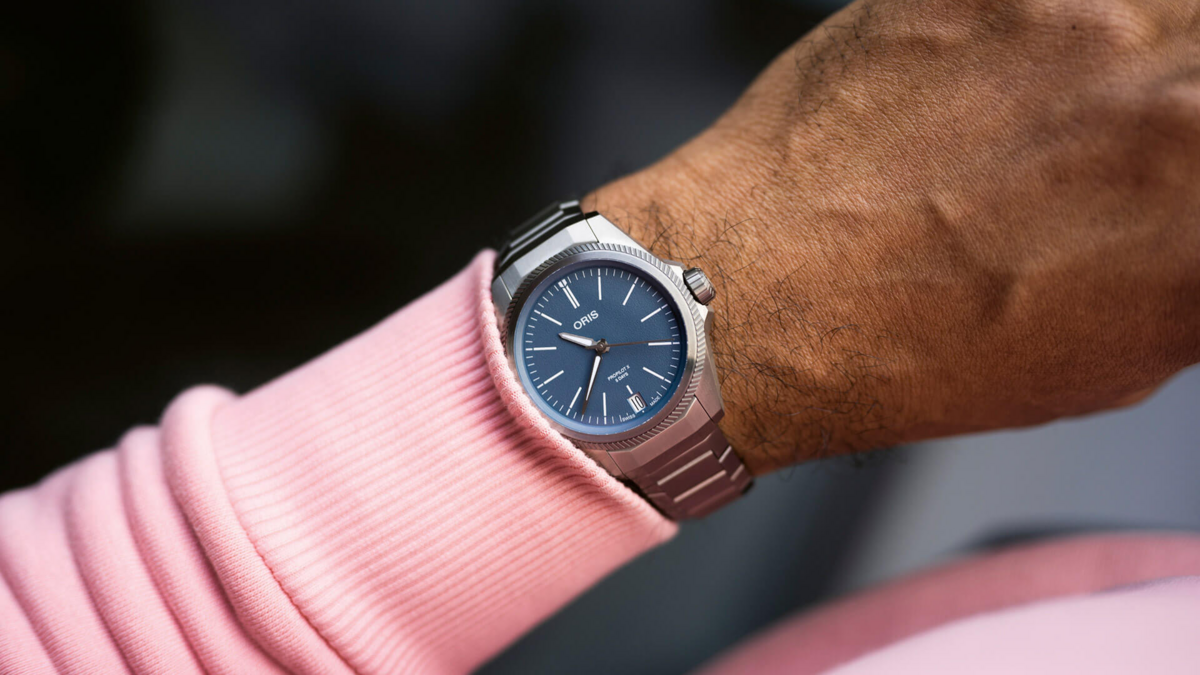 Oris ProPilot X Calibre 400 Blue Dial Titanium Mens Watch