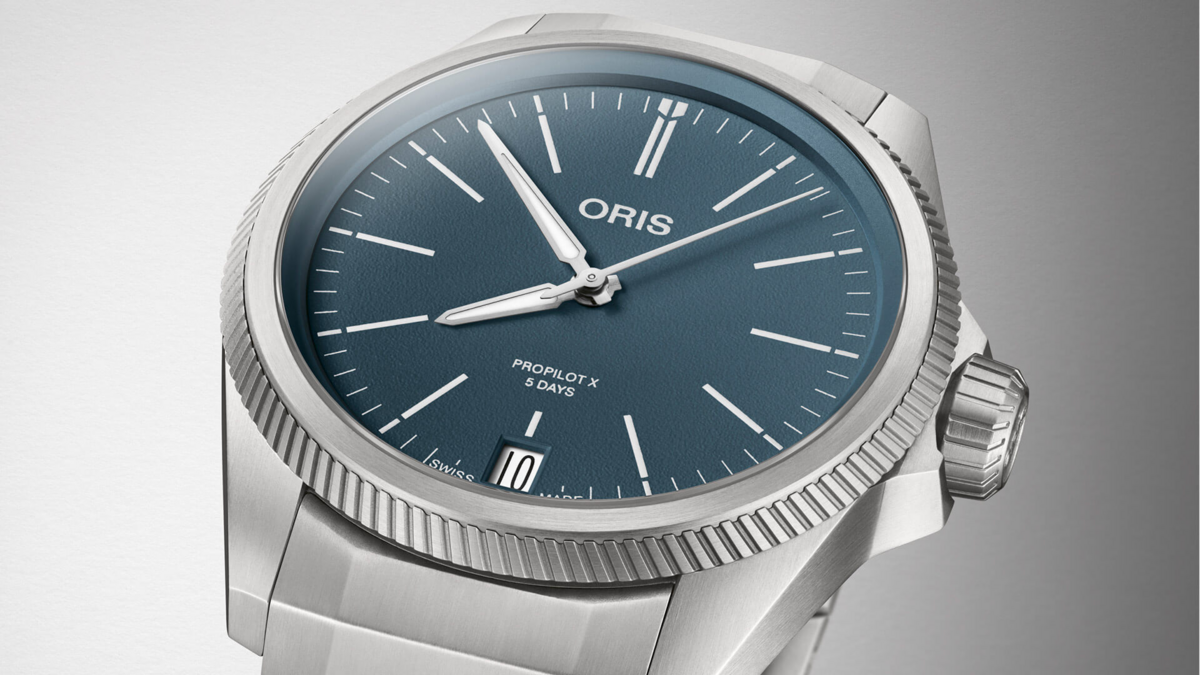 Oris ProPilot X Calibre 400 Blue Dial Titanium Mens Watch