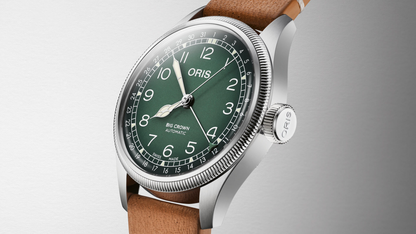 Oris X Cervo Volante Big Crown Pointer Date Green Dial  Stainless Steel Mens Watch