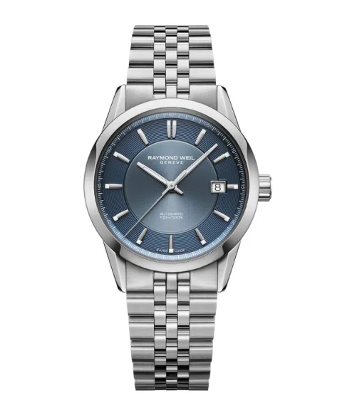 Raymond Weil Freelancer Blue Dial Stainless Steel Mens Watch 38mm 2771-ST-50051