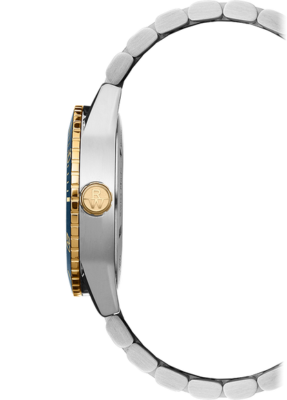 Raymond Weil Freelancer Gradient Blue Dial Two Tone Mens Watch 2775-SP3-50051