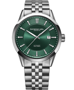 Raymond Weil Freelancer Green Dial Dial Stainless Steel Mens Watch 2731-ST-52001