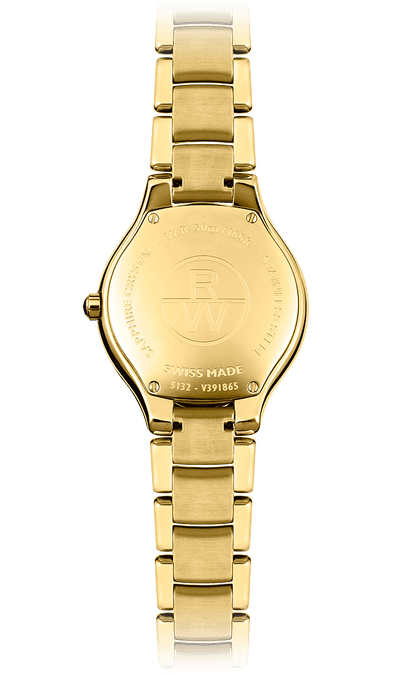 Raymond Weil Noemia Mother of Pearl Dial Diamond Set PVD Gold Plated Womens Quartz Watch 24mm 5124-PS-00985
