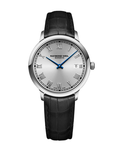 Raymond Weil Toccata Silver Dial Stainless Steel Mens Quartz Watch 39mm 5485-STC-00658