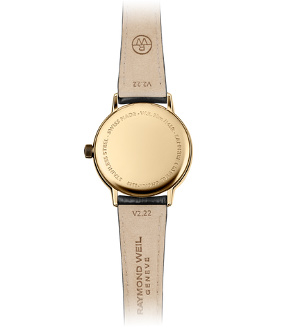 Raymond Weil Toccata White Dial PVD Gold Plated Womens Quartz Watch 5985-PC-00359