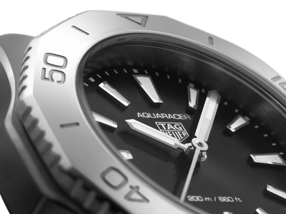 TAG Heuer Aquaracer Professional 200 Black Dial Stainless Steel Womens Quartz Watch WBP1410.BA0622