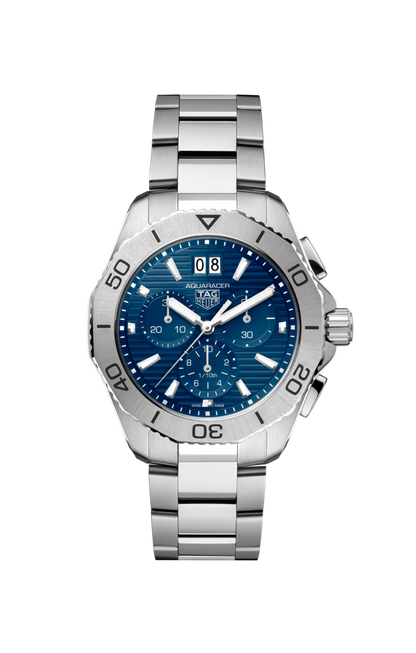 TAG Heuer Aquaracer Professional 200 Blue Dial Stainless Steel Mens Quartz Chronograph Watch CBP1113.BA0627