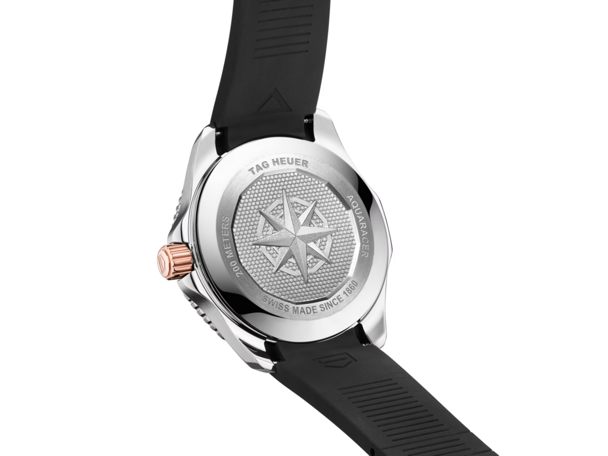 TAG Heuer Aquaracer Professional 200 Calibre 5 Automatic Black Dial Two Tone Mens Watch WBP2151.FT6199