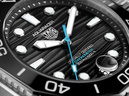 TAG Heuer Aquaracer Professional 300 Date Black Dial Stainless Steel Mens Watch  WBP5110.BA0013 