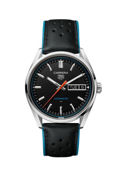 TAG Heuer Carrera Black Dial Day-Date Stainless Steel Mens Watch WDA2110.FC6614