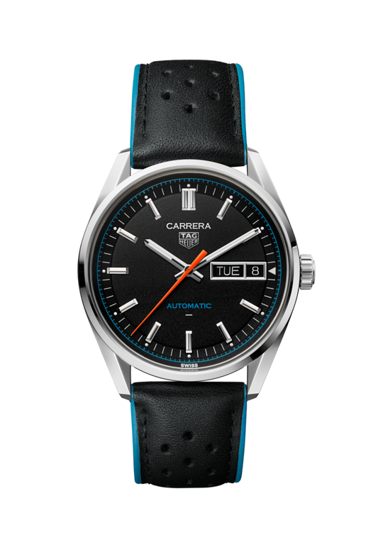 TAG Heuer Carrera Black Dial Day-Date Stainless Steel Mens Watch WDA2110.FC6614