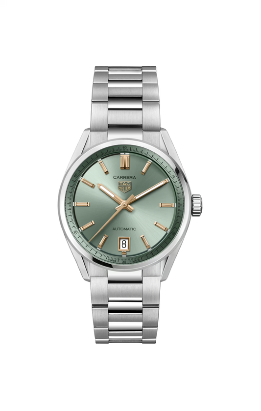 TAG Heuer Carrera Calibre 7 Green Dial  Stainless Steel Unisex Watch WBN2312.BA0001