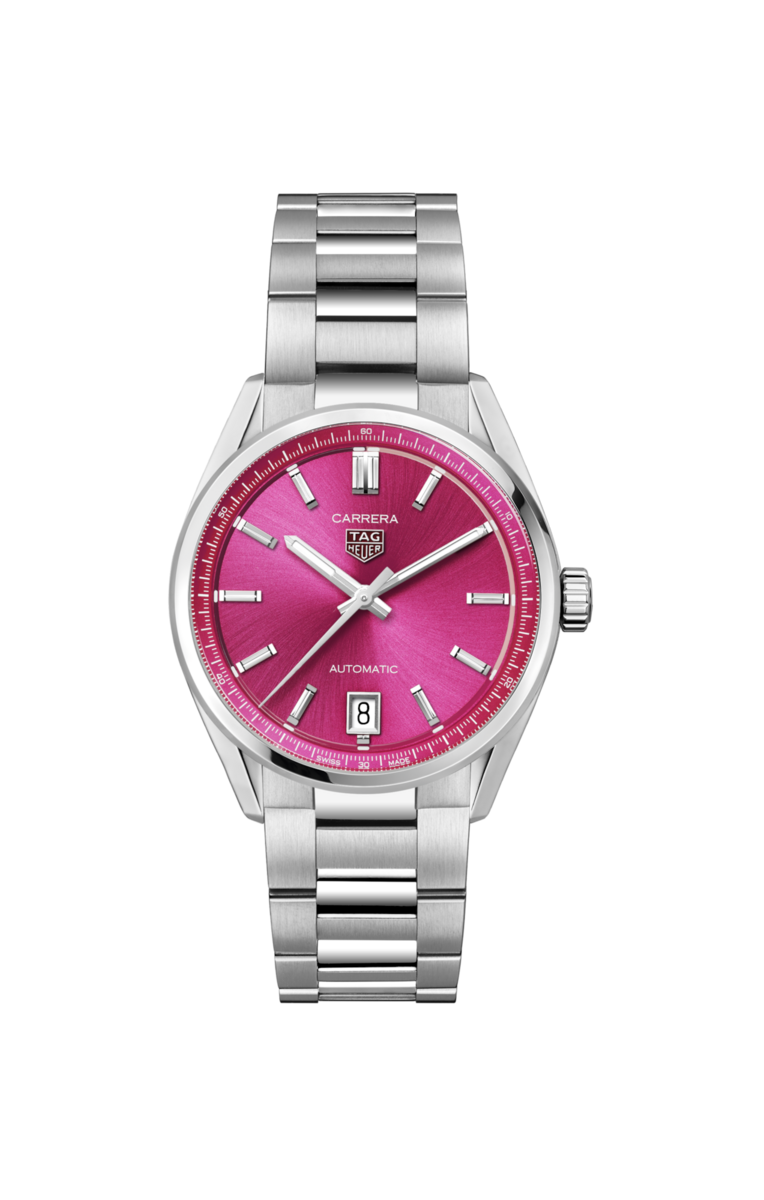 TAG Heuer Carrera Calibre 7 Pink Dial  Stainless Steel Unisex Watch WBN2313.BA0001
