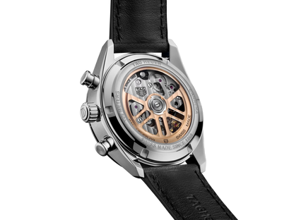 TAG Heuer Carrera Calibre HEUER 02 Black Dial Stainless Steel Mens Chronograph Watch CBN201C.FC6542