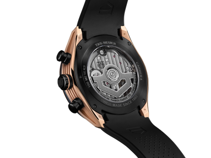 TAG Heuer Carrera Chronograph Extreme Sport Black Skeleton Dial Rose Gold &  DLC Titanium Mens Chronograph Watch  CBU2050.FT6273
