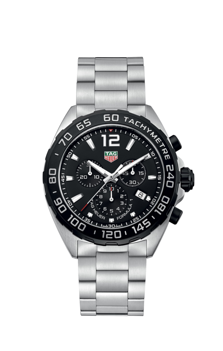 TAG Heuer Formula 1 Black Dial Stainless Steel Mens Quartz Chronograph Watch CAZ1010.BA0842