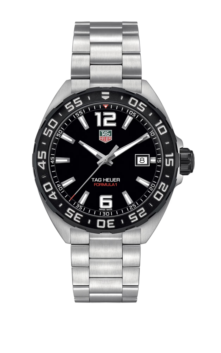 TAG Heuer Formula 1 Black Dial Stainless Steel Mens Quartz Watch WAZ1110.BA0875