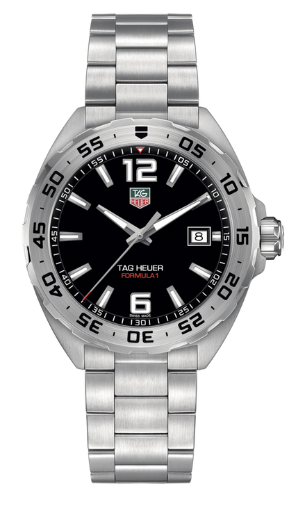 TAG Heuer Formula 1 Black Dial Stainless Steel Mens Quartz Watch WAZ1112.BA0875