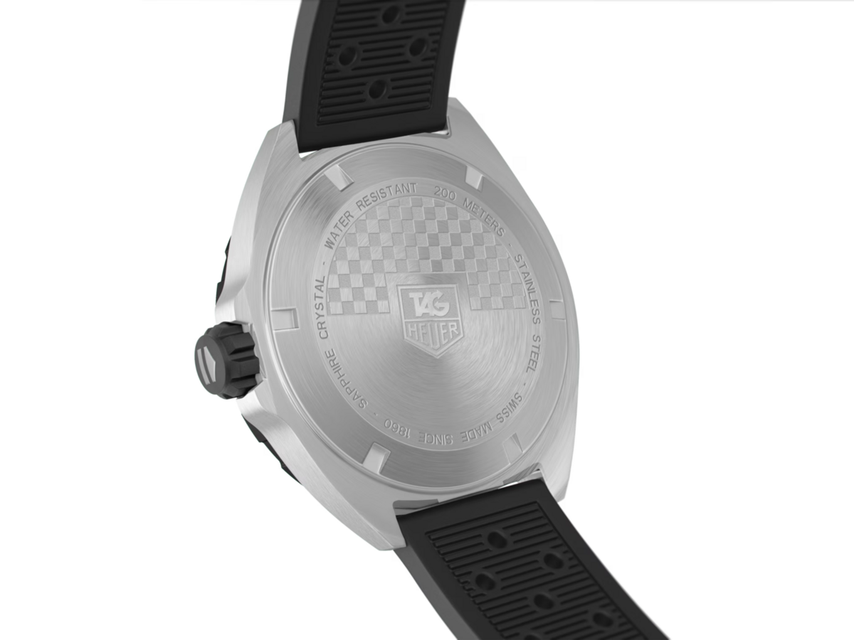 TAG Heuer Formula 1 Black Dial Stainless Steel Rubber Strap Mens Quartz Watch WAZ1110.FT8023
