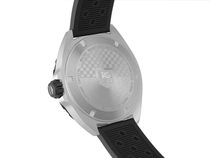 TAG Heuer Formula 1 Black Dial Stainless Steel Rubber Strap Mens Quartz Watch WAZ1110.FT8023