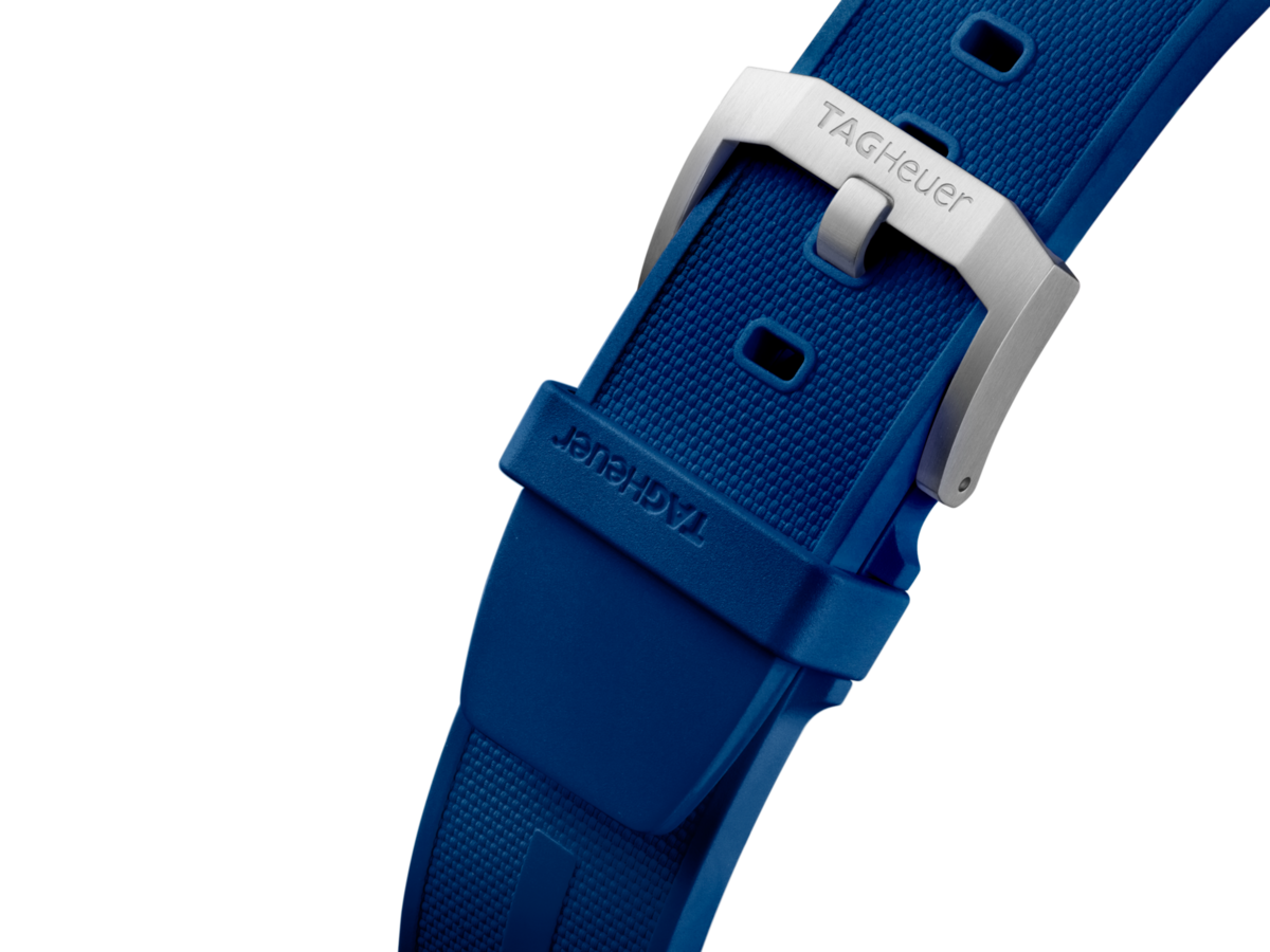 TAG Heuer Formula 1 Blue Dial Stainless Steel Rubber Strap Mens Quartz Chronograph Watch CAZ101AV.FT8077