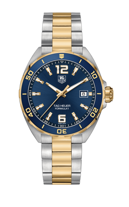 TAG Heuer Formula 1 Blue Dial Two Tone Mens Quartz Watch WAZ1120.BB0879