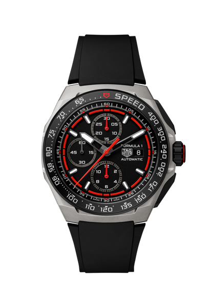 TAG Heuer Formula Calibre 16 Automatic Black Red Dial Titanium