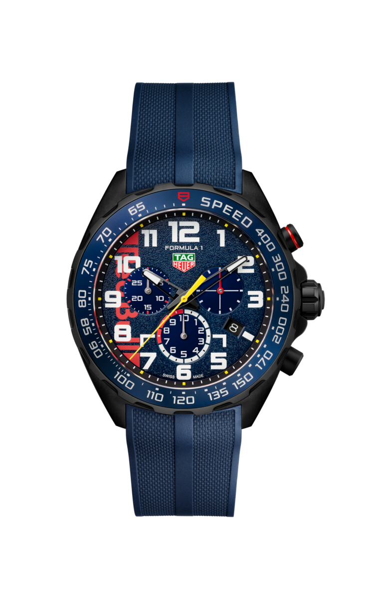 TAG Heuer Formula 1 Chronograph X Oracle Red Bull Racing DLC Stainless Steel Limited Edition Mens Quartz  Watch CAZ101AZ.FT8090