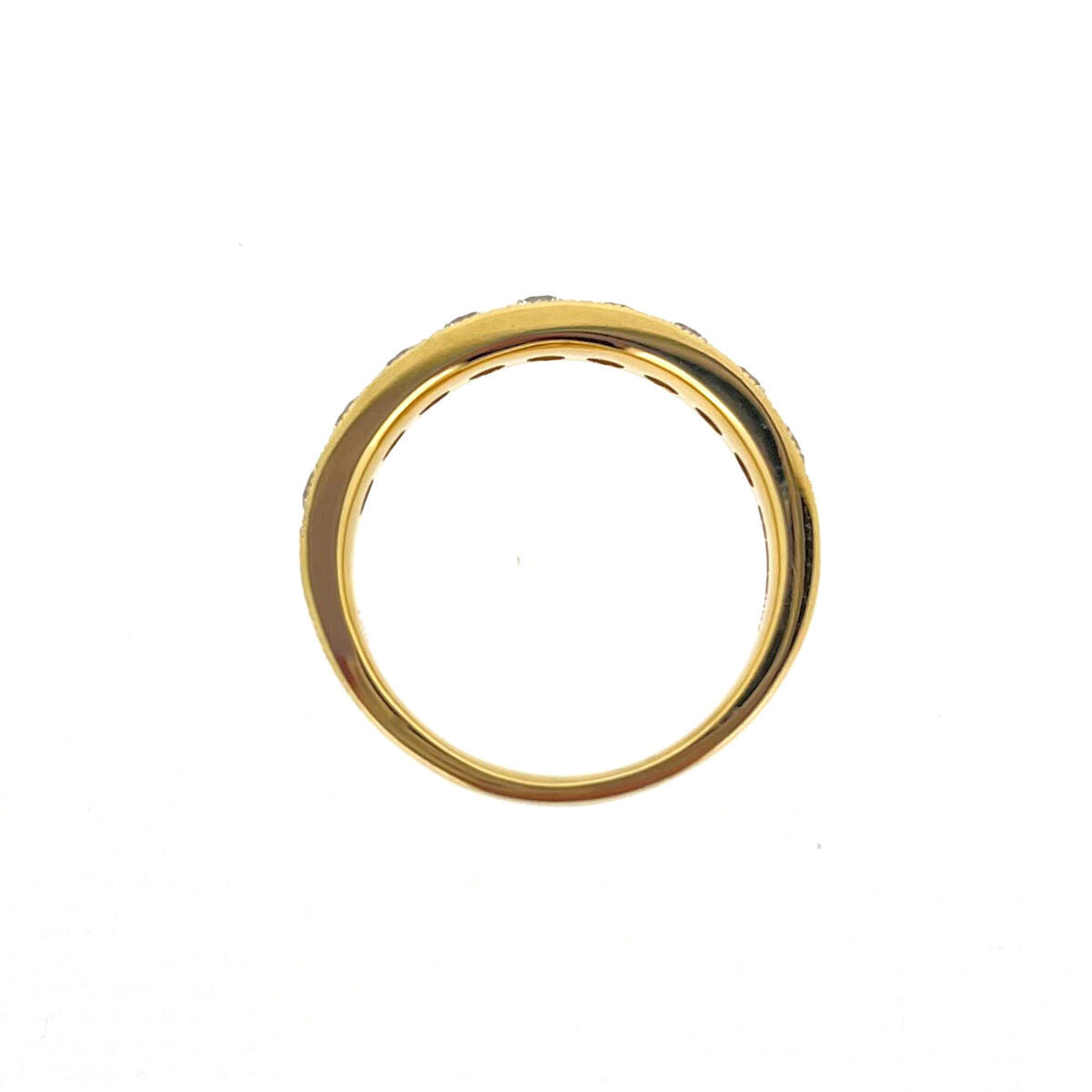 18ct Gold 1.00ct Diamond Milgrain Set Half Eternity Ring