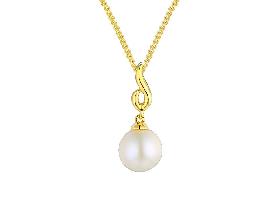 9ct Gold Pearl Pendant Necklace