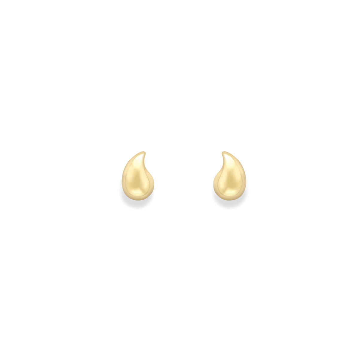9ct Gold Teardrop Shape Stud Earrings